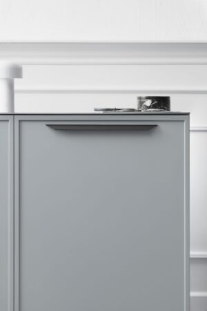 Uchwyt meblowy podłużny Streamline 256 Aluminiowy Czarny Matowy