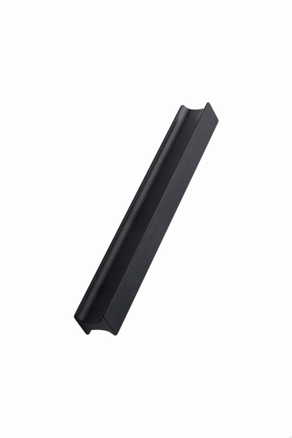 Uchwyt meblowy podłużny Track 160 Aluminiowy Czarny Matowy Szczotkowany