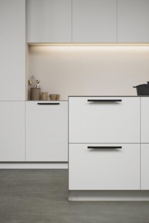 Uchwyt meblowy podłużny Facet 160 Aluminiowy Czarny Matowy