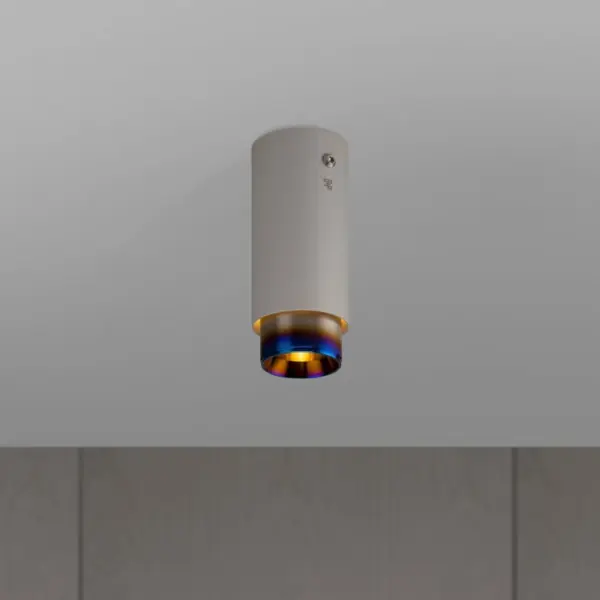 Lampa sufitowa punktowa Exhaust Linear Szara z Paloną ą – Niebieski