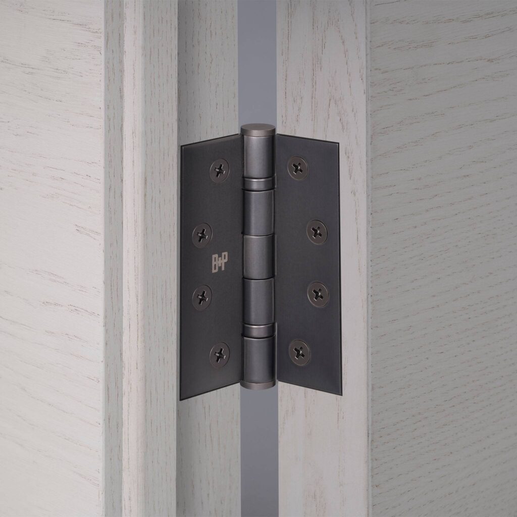 Zawiasy do drzwi Hinge 102 x 76 x 3 mm (zestaw 2 szt.) – Palony Brąz