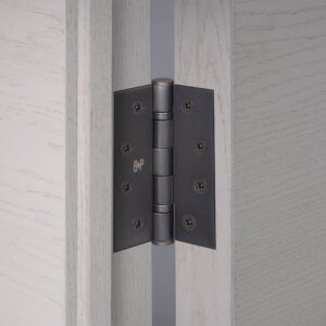Zawiasy do drzwi Hinge 102 x 76 x 3 mm (zestaw 2 szt.) – Palony Brąz