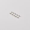 Kew M3.5 x 5mm front plate screws x10 – Polerowany nikiel