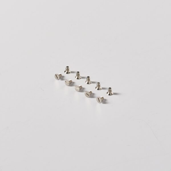 Kew M3.5 x 5mm front plate screws x10 – Polerowany nikiel