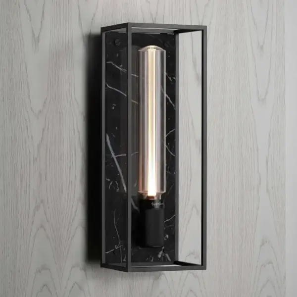 Lampa ścienna Caged Cross L Marmur – Czarny