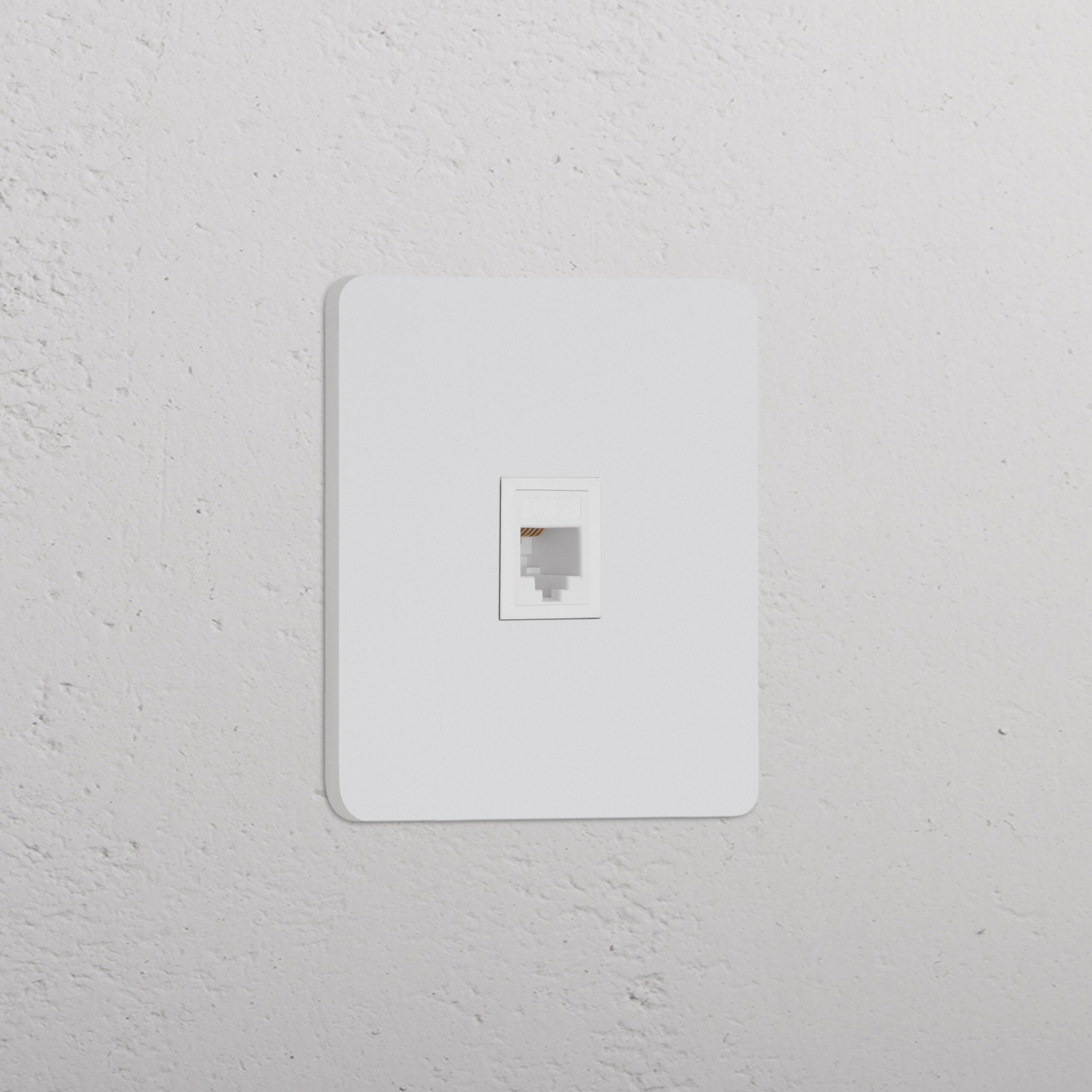 Grove Gniazdo RJ45 w pojedynczej ramce – Do malowania, Biały