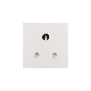 Moduł 5 Amp UK angielska wtyczka do Euro Plate – Biały (UK)
