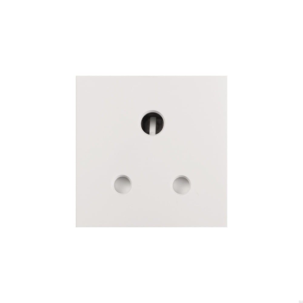 Moduł 5 Amp UK angielska wtyczka do Euro Plate – Biały (UK)