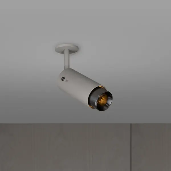 Lampa regulowana punktowa Exhaust Linear Szara z em – Szary