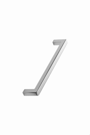 Uchwyt meblowy podłużny Square 10 224 Metalowy Srebrny Chromowany