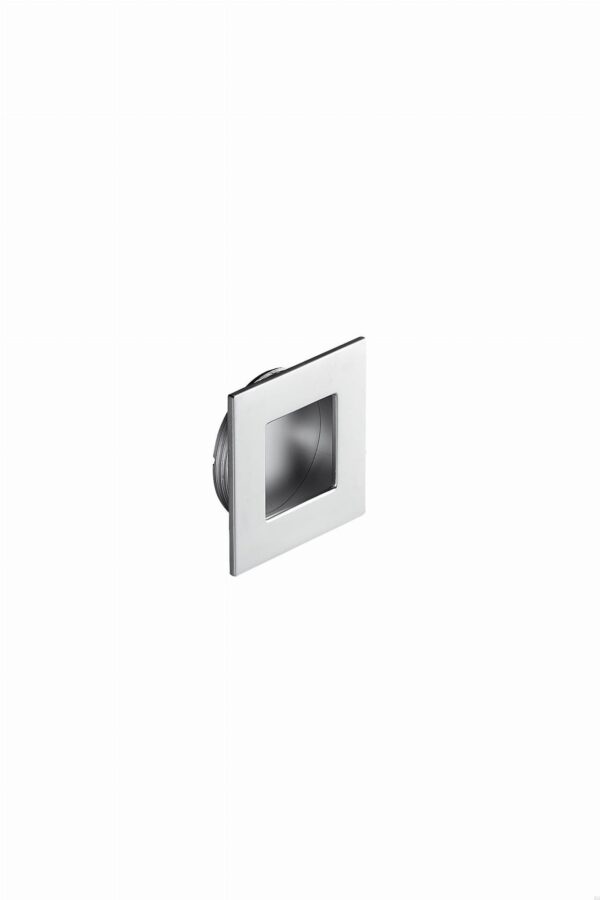 Uchwyt meblowy wpuszczany Inn 50 Metalowy Srebrny Chromowany Matowy