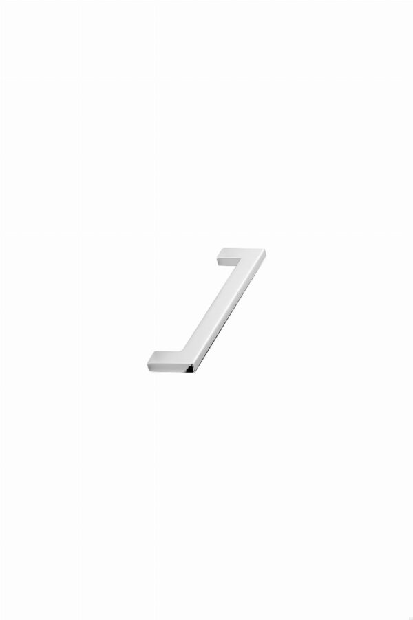 Uchwyt meblowy podłużny Flat 128 Metalowy Srebrny Chromowany
