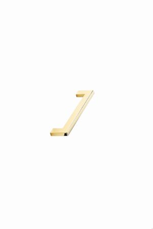 Uchwyt meblowy podłużny Flat 128 Metalowy Złoty Polerowany
