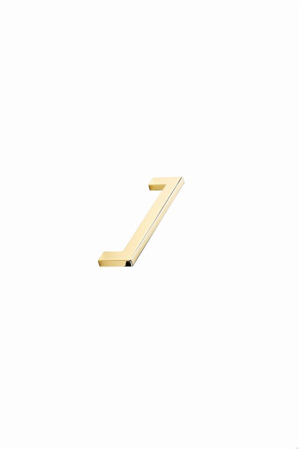 Uchwyt meblowy podłużny Flat 128 Metalowy Złoty Polerowany