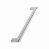 Uchwyt meblowy podłużny Flat 192 Metalowy Srebrny Chromowany