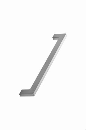 Uchwyt meblowy podłużny Flat 192 Metalowy Srebrny