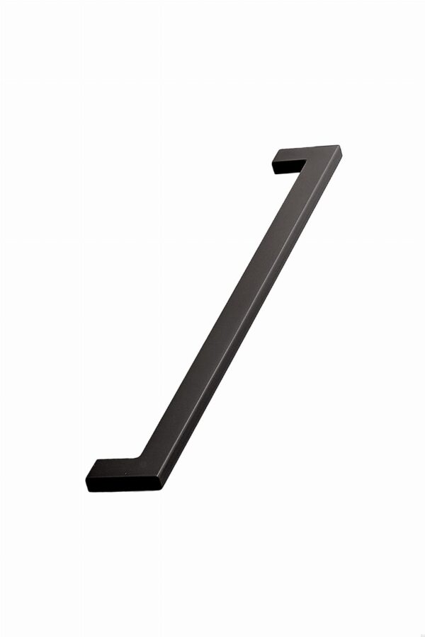 Uchwyt meblowy podłużny Flat 256 Metalowy Czarny Matowy