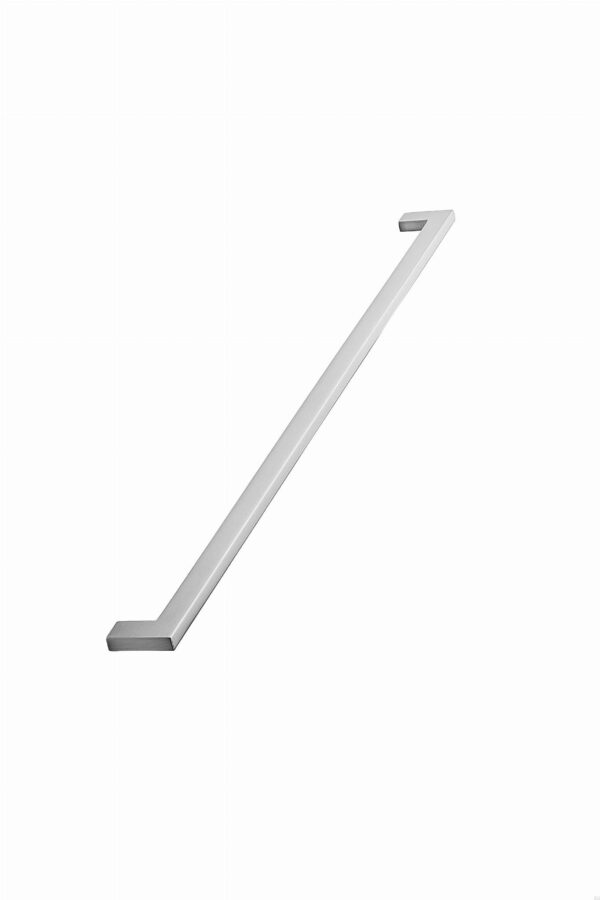 Uchwyt meblowy podłużny Flat 448 Metalowy Srebrny