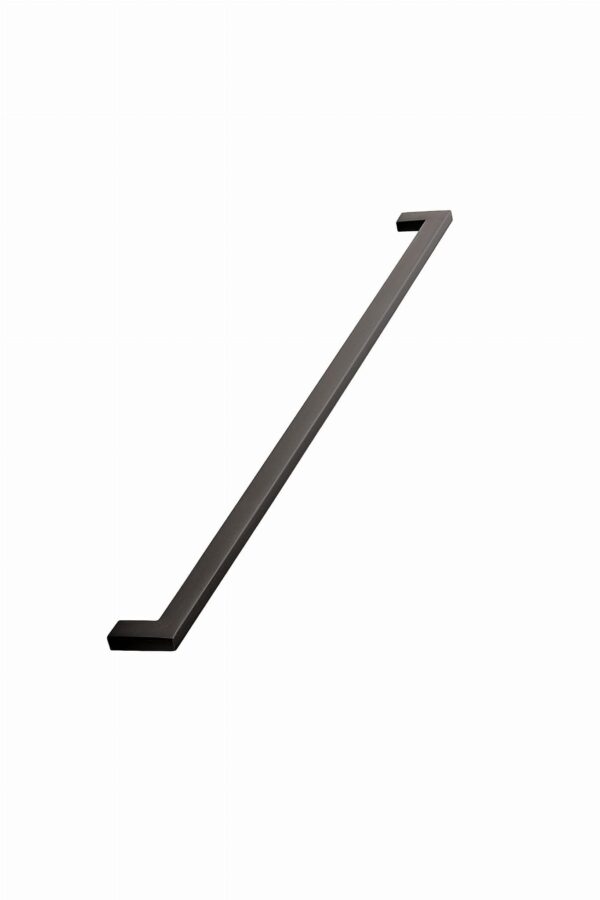 Uchwyt meblowy podłużny Flat 448 Metalowy Czarny Matowy