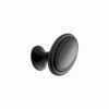 Gałka meblowa Oval 60 Metalowa Czarna Matowa