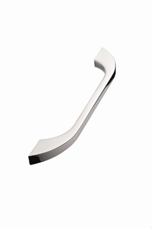 Uchwyt meblowy podłużny Slim 160 Metalowy Srebrny Chromowany