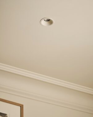 Buxton ognioodporna stała oprawa oświetleniowa typu downlight 50 mm – Do malowania