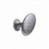 Gałka meblowa Oval Simple W/Pins 26 Metalowa Szara