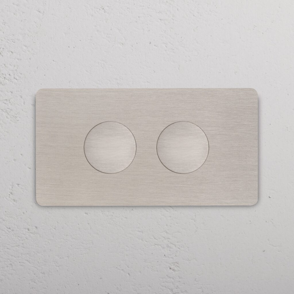 Grove 4-Module 2x Multiway Dimmer Switch – Satynowy nikiel