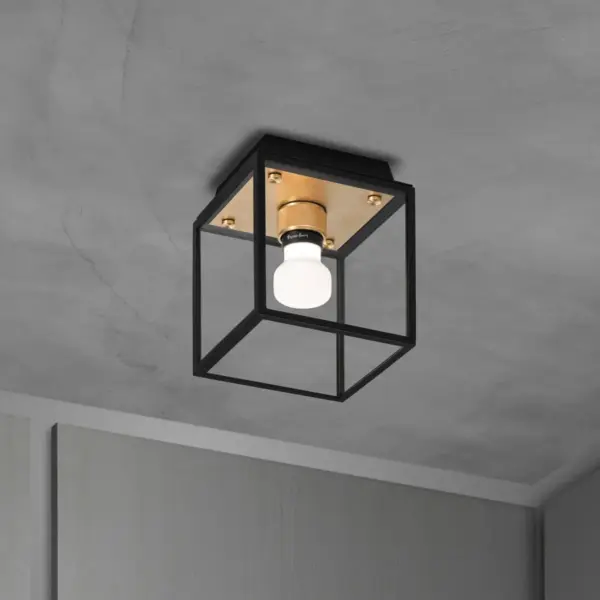Lampa sufitowa Caged Wet S – Złoty