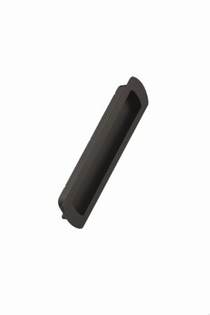 Uchwyt meblowy wpuszczany Lux 192 Metalowy Czarny Matowy