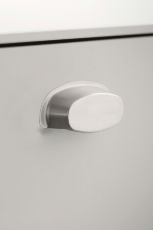 Uchwyt meblowy podłużny Pharma 64 Metalowy Srebrny