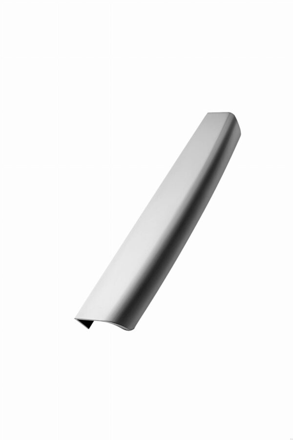 Uchwyt meblowy krawędziowy Wow 256 Metalowy Srebrny Szczotkowany