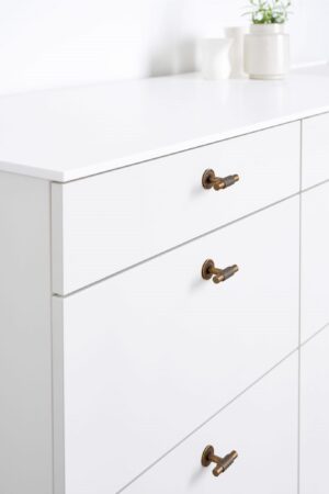 Gałka meblowa T-Bar Manor T 54 Metalowa Antyczna Złota