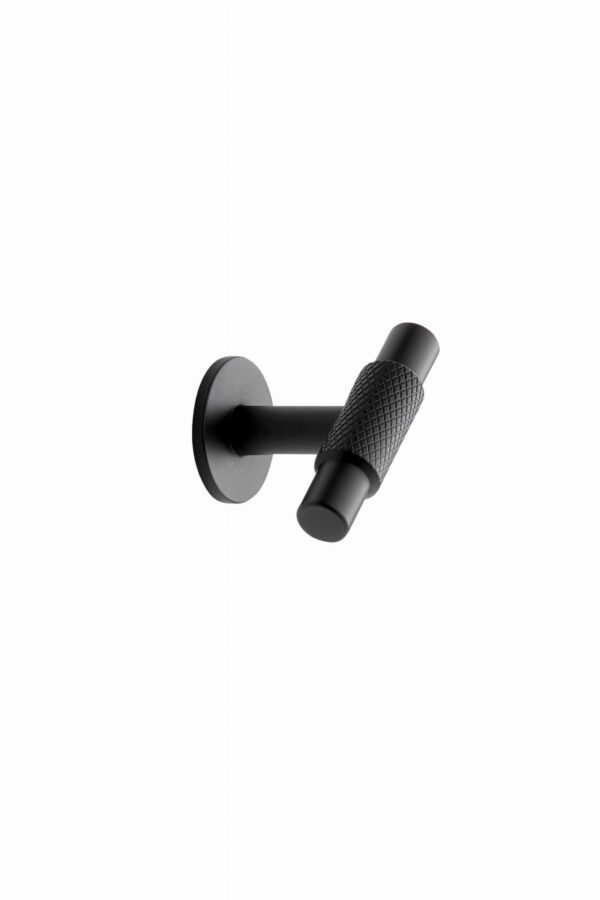 Gałka meblowa T-Bar Manor T 54 Metalowa Czarna Matowa