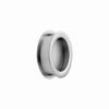 Uchwyt meblowy wpuszczany Tub Round 52,5 Metalowy Srebrny