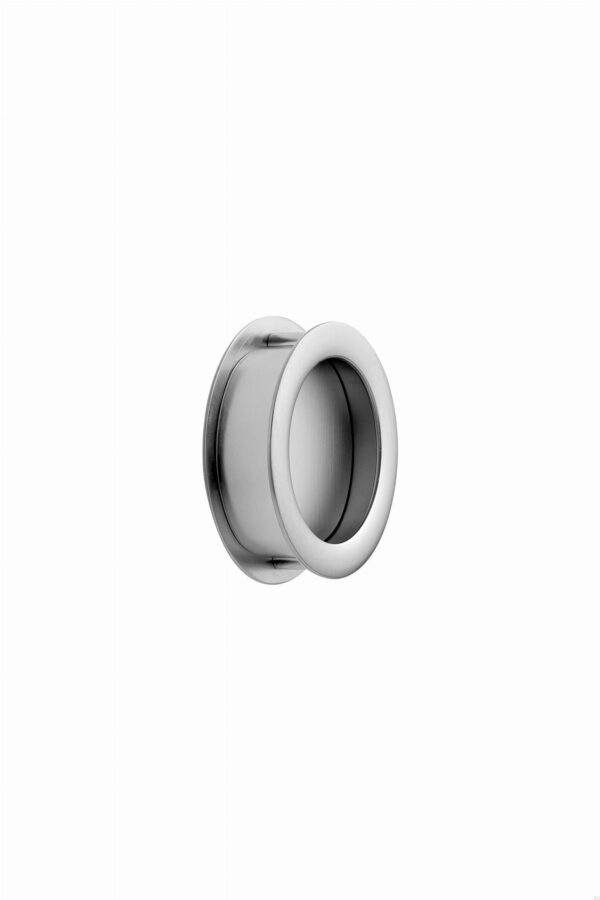 Uchwyt meblowy wpuszczany Tub Round 52,5 Metalowy Srebrny