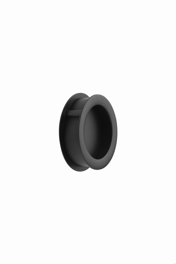 Uchwyt meblowy wpuszczany Tub Round 52,5 Metalowy Czarny Matowy
