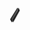 Uchwyt meblowy wpuszczany Tub Straight 190,3 Metalowy Czarny Matowy