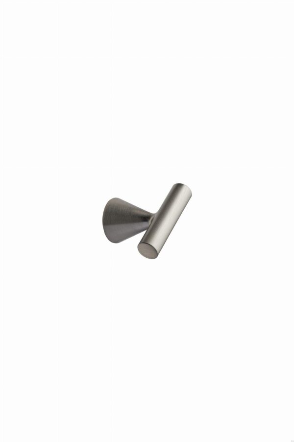 Gałka meblowa T-Bar Delta 23,5 Metalowa Srebrna