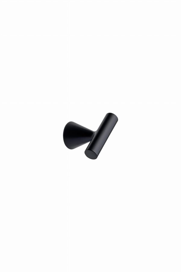 Gałka meblowa T-Bar Delta 23,5 Metalowa Czarna Matowa
