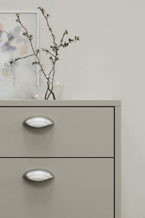 Uchwyt meblowy podłużny Luna 64 Metalowy Srebrny