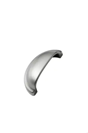 Uchwyt meblowy muszlowy Baron 64 Metalowy Srebrny