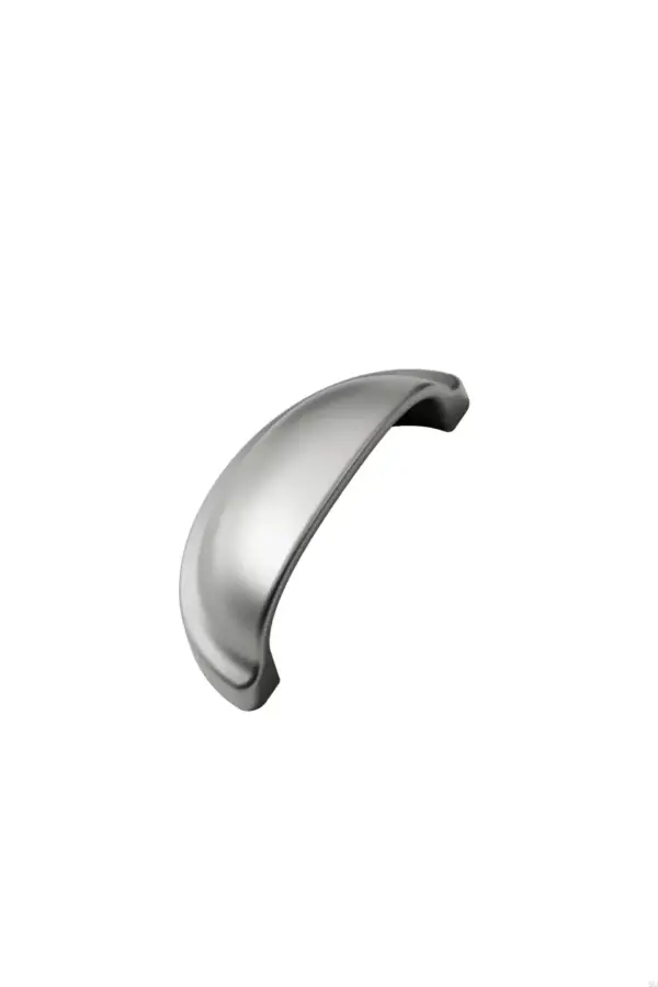 Uchwyt meblowy muszlowy Baron 64 Metalowy Srebrny