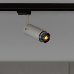 Lampa szynowa punktowa Exhaust Linear Szara z Paloną ą – Niebieski