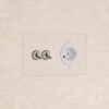 Kew Double 2x Toggle & Swiss Module – Clear Satin Nickel White