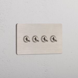Grove 4-Module 4x Toggle Switch – Satynowy nikiel