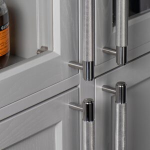Uchwyt meblowy podłużny dwustronny Pull Bar Cross 225 – Srebrny