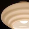 Brookfield średnia lampa wisząca z opalowym szkłem – Polerowany nikiel