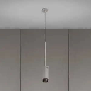 Lampa wisząca punktowa Exhaust Linear Szara z em – Szary