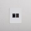 Grove Gniazdo RJ45 i HDMI w pojedynczej ramce – Do malowania, Czarny